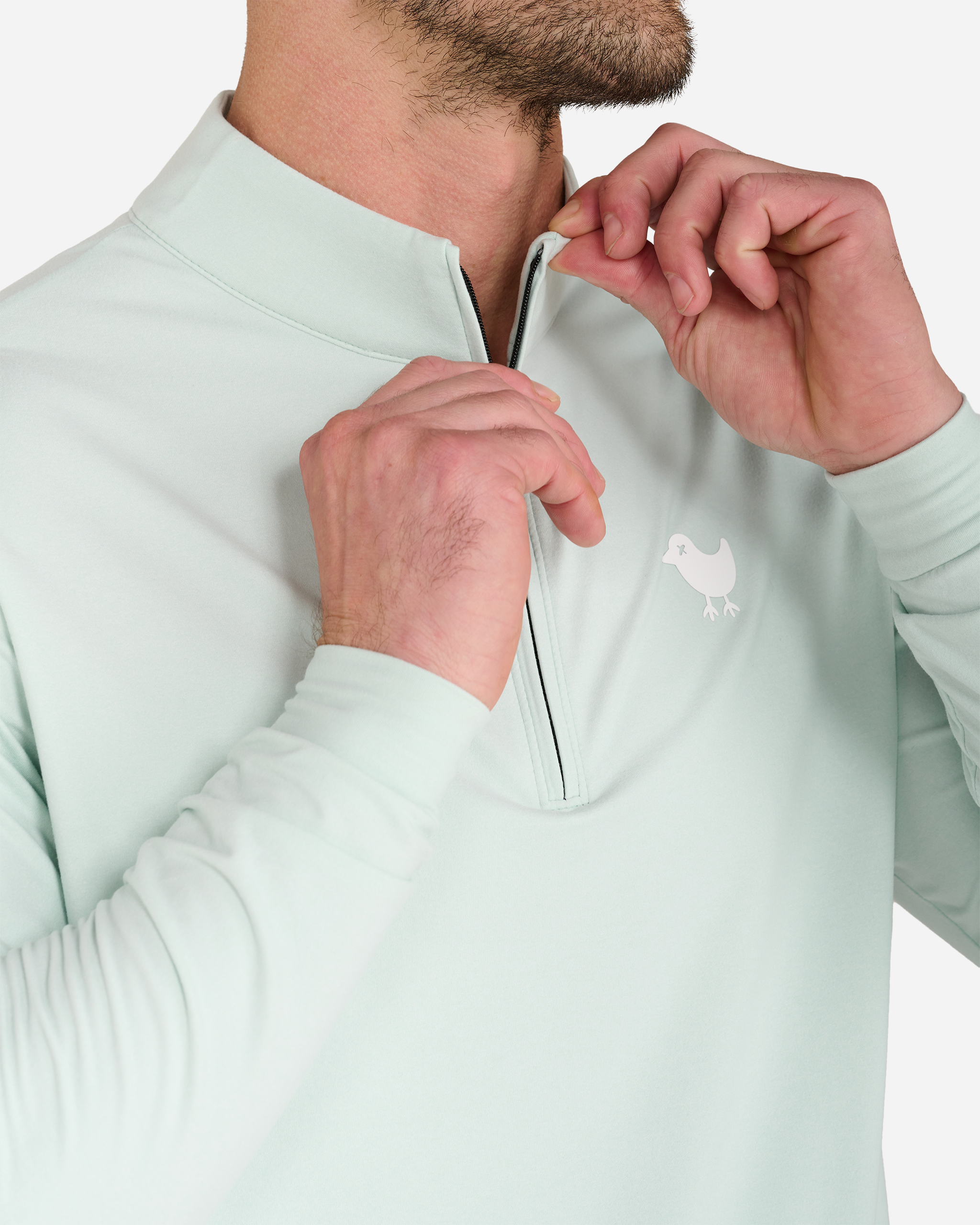 Mint Quarterzip - Bad Birdie